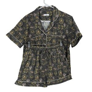 Blissfully Bookish Mystical Cotton Pajama Set, Size S